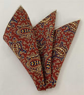 Macclesfield Printed Silk Pocket Square MCP-715